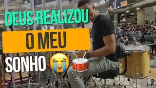 DEUS realizou meu SONHO | Tocando na AD. BRÁS | Vídeo Completo - Eliade Batera 🔥🔥#drumcam #drum