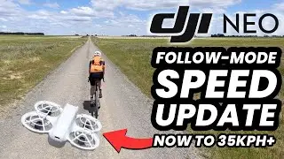 DJI Neo Firmware Update // Follow Mode Boosted to 35km/h+ 🚴🏼💨🛸