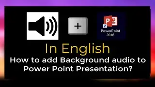 How to add audio to a PowerPoint presentation file.