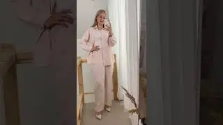 Нежно-персикивый костюм с AliExpress 