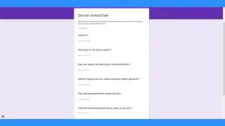 Server Analyse #0 - Server einreichen