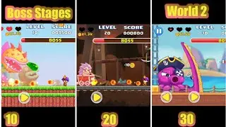 Super Matteo Adventure | Boss Stages world 2 ..10.20.30 | 