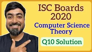 Class XII 2020 ISC Computer Science Paper-1 Q-10 Solved | Java | Implement a Circular Queue