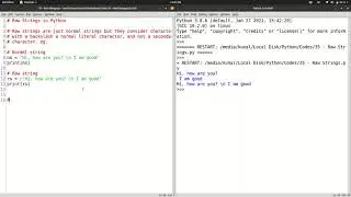 What are RAW STRINGS in Python? Raw Strings vs Normal Strings ! Python