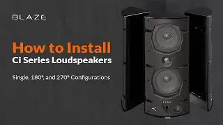 How to Install Ci Series Loudspeakers: Single, 180°, and 270° Configurations