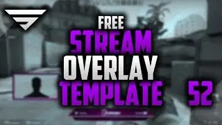 FREE Twitch Stream Overlay Template #52 | Photoshop CC | Seangraphicx