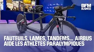 Fauteuils, lames, tandems… Airbus aide les athlètes paralympiques