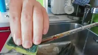 Легко отмыть шампуры от гари жира и присохшего мяса