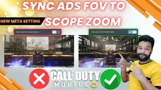 This SETTING can Improve your Game By 50% | SYNC ADS FOV TO SCOPE ZOOM | Explanation with Example