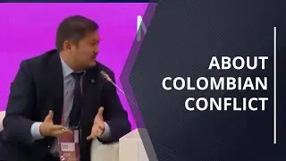 Interview with Juan Manuel Santos Calderón in Kazakhstan about Colombian conflict