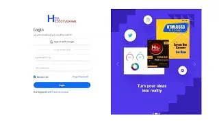 How to create Login Form in HTML and CSS | Animated Login Form Using Only HTML & CSS | Part-I