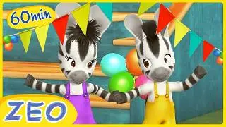 ZEO feiert | 1-Stunden-Zusammenstellung | ZEO auf Deutsch 🦓 | Zeichentrickfilme