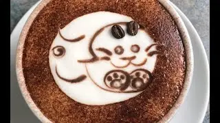 Moon and Cat :: Latte Art