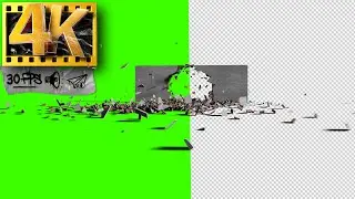 4K Destruction | Green Screen Wall Collapse