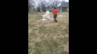 Trying to Brogue Kick a Snow Squirrel's head off!