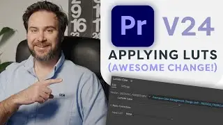 Applying LUTs is now easier in Premiere Pro V24!