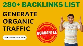 Dofollow Backlink List 2022 | Backlinks List Download