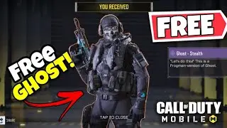 How to get GHOST SKIN in cod mobile | cod mobile FREE ghost stealth skin! Free skin 2024