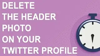 Delete the header photo on your Twitter profile