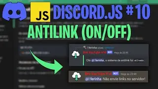 Comando de AntiLink (On/Off) em Slash Commands (/) | Discord.js V14 #10