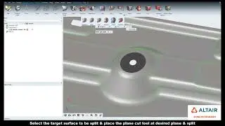 HyperWorks 2021: Geometry Editing, Split by Plane