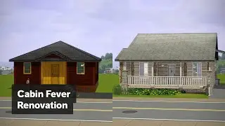 Renovating This Starter Home Cabin • The Sims 3 House Design [Speed Build Renovation]