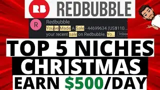 TOP 5 NICHES FOR CHRISTMAS | Redbubble Tutorial