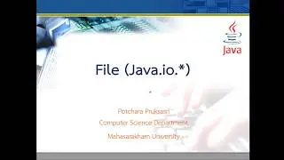 Lec11 File 01 Java IO