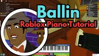 Mustard - Ballin | EASY Roblox Piano Tutorial + SHEETS IN DESCRIPTION!