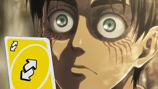 Eren and Reiner argue over UNO