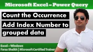 Count Occurrence Or Add Index Number To Group Data | Power Query & PowerBI