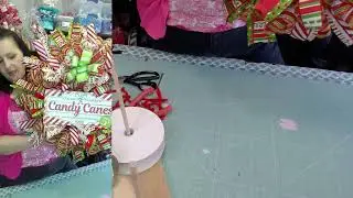 Come learn to make a Candycane Lane wreath with me!