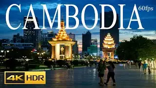 CAMBODIA 17 BEAUTIFUL PLACES 4K ULTRA HDR 60fps DRONE VIDEO WITH  RELAXATION MUSIC