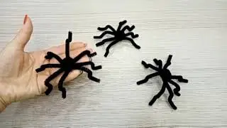 Pipe cleaner spider