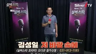 "참가번호 D-66" 김성일 - 저 바람 속에 [24년 실버스타코리아 하반기 예심 / 실버아이TV]