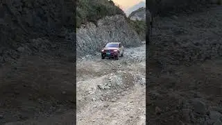 Jeep off road on the mountains