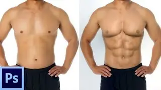 Photoshop Tutorial : How To Make 6 pack ABS In Photoshop