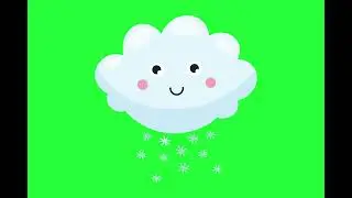 SUN RAIN  GREEN SCREEN  effect cute