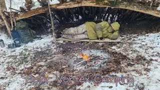 Winter camping in Polar Vortex of Kentucky
