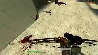 Half Life 2  Deathmatch - Triple kill finalizado com tabelinha de crossbow