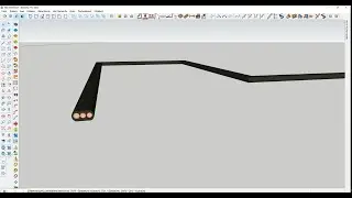 SketchUp ,эксперимент с проводом и  Profile Builder 3