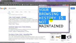 INCOGNITO MODE IN GOOGLE CHROME :NO HISTORY\TRACKING \MAINTAIN PRIVACY [SOLUTION]