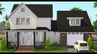 The Sims 4 House Shell #23 - Farmhouse Suburban Shell