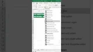 Excel Shortcuts - 0022 - Rahmen einfügen oder entfernen - ganz einfach #Shorts