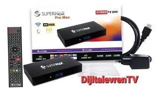 Süpermax Pro Max 8K HDR Android Hybrid TvBox Uydu Alıcı