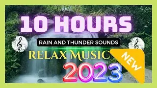 10 Hours Rain & Thunder | Rainstorm Sounds for Sleep, Studying or Relaxation | Nature White Noise