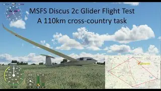 Microsoft Flight Simulator: A Discus 2C glider cross-country flight