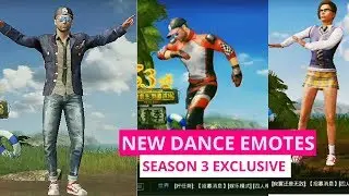 Pubg Mobile All New Dance Emotes🔥Exclusive | Season 3