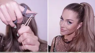 ELASTIC HAIR HACK FOR PERFECT PONYTAIL 😍