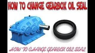 HOW TO CHANGE GEARBOX OIL SEAL
